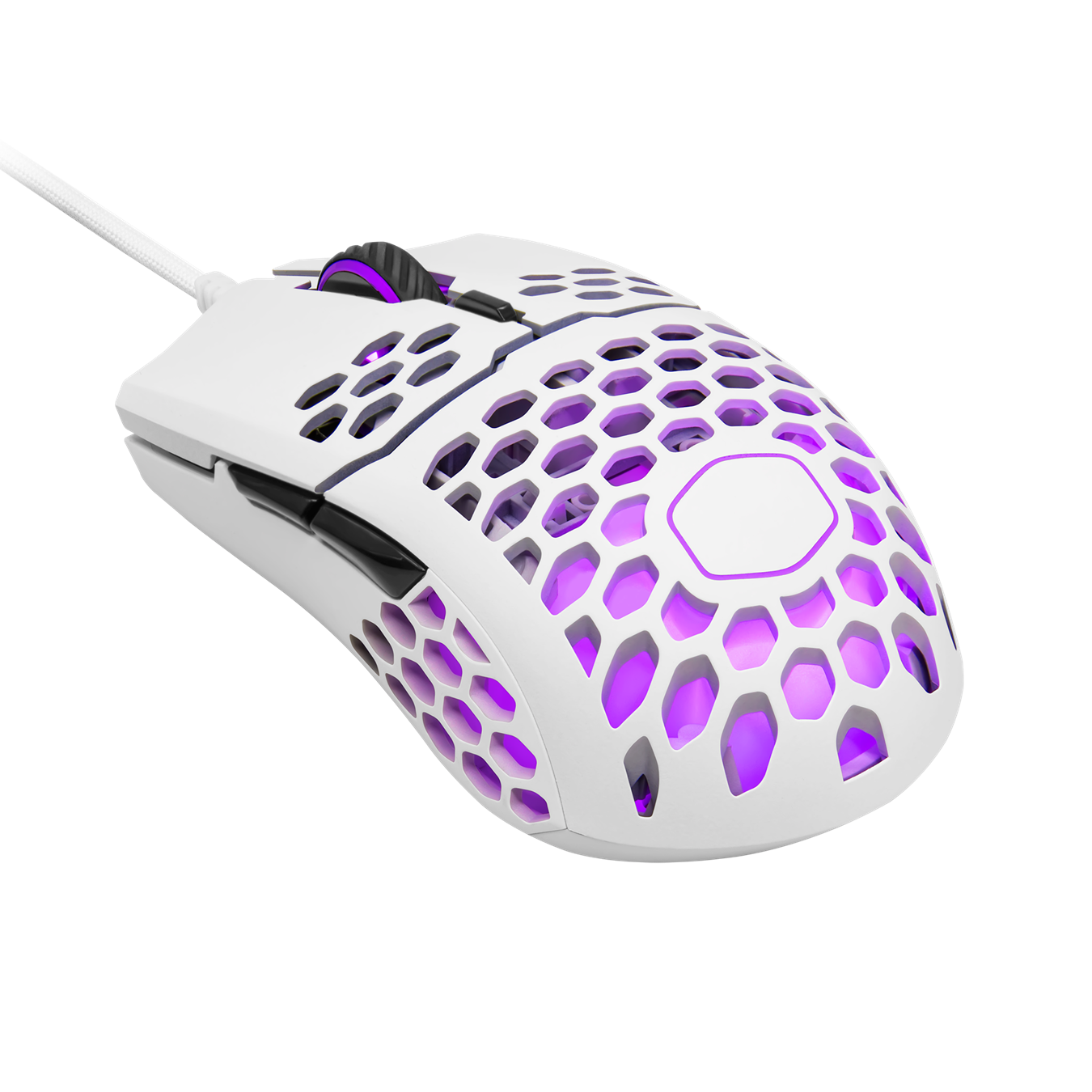 Cooler Master MM711 60G Matte White RGB Gaming Mouse with Lightweight Honeycomb Shell, Ultralight Ultraweave Cable, Pixart 3389 16000 DPI Optical Sensor Cooler Master MM711 60G Matte White RGB Gaming Mouse with Lightweight Honeycomb Shell, Ultralight Ultraweave Cable, Pixart 3389 16000 DPI Optical Sensor